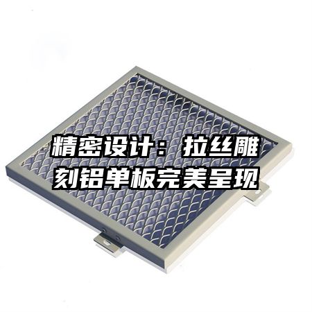 精密設(shè)計：拉絲雕刻鋁單板完美呈現(xiàn)