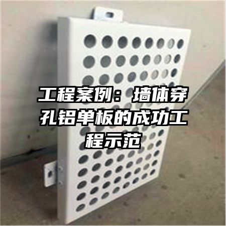 工程案例:墻體穿孔鋁單板的成功工程示范
