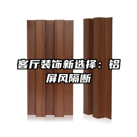 客廳裝飾新選擇:鋁屏風(fēng)隔斷