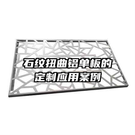 石紋扭曲鋁單板的定制應(yīng)用案例