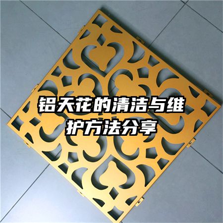 鋁天花的清潔與維護方法分享