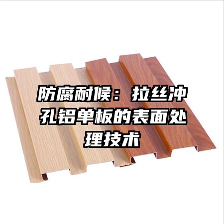 防腐耐候:拉絲沖孔鋁單板的表面處理技術(shù)